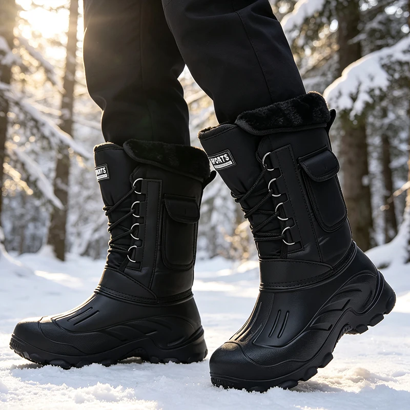 Men Winter Snow Boots Outdoor  - огляд і ціна Waterproof Winter Boot
