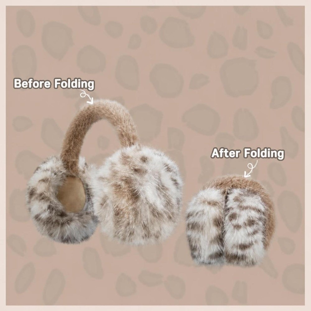 Windproof Faux Fur Earmuffs Sk - огляд і ціна Earmuffs Foldable